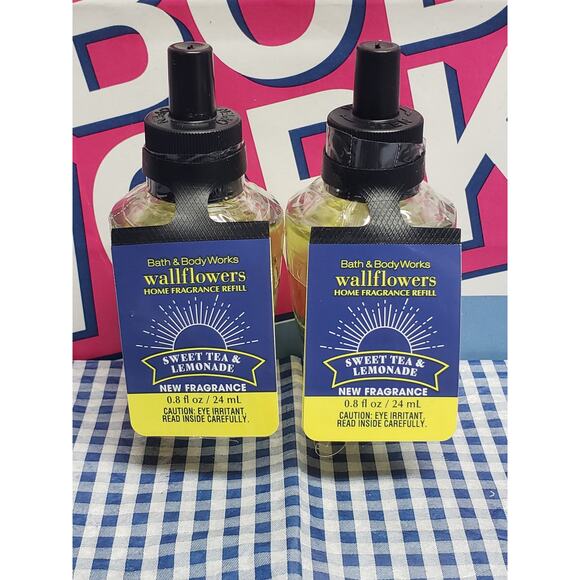 BBW Sweet Tea & Lemonade NEW FRAGRANCE Wallflower 2 Refills - Picture 1 of 2